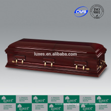 Coffin Manufacturer LUXES Popular Selling Funeral Casket Bordeaux